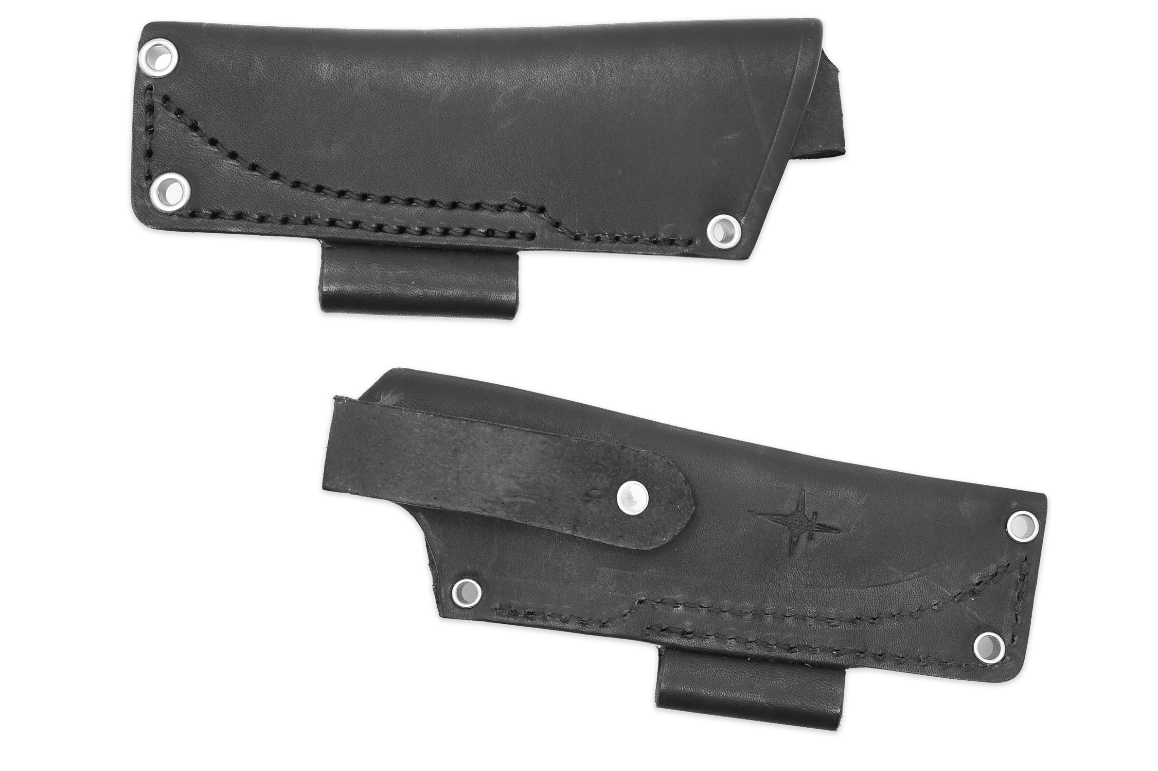 "EX" Leather HIP Sheath for AK 3 & AK 3.5, Black, LH, Firesteel Loop