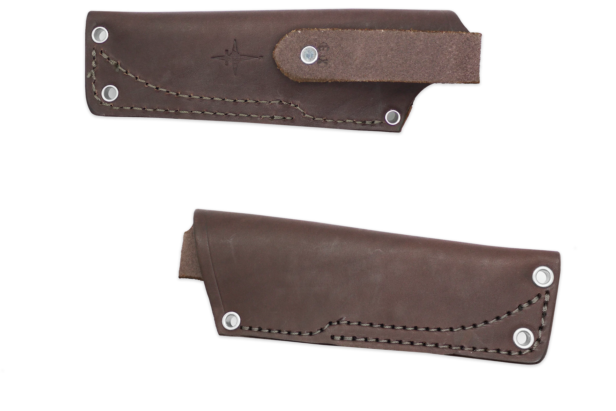 "EX" Leather HIP Sheath for AK 3 & AK 3.5, Brown, RH, WITHOUT Firesteel Loop