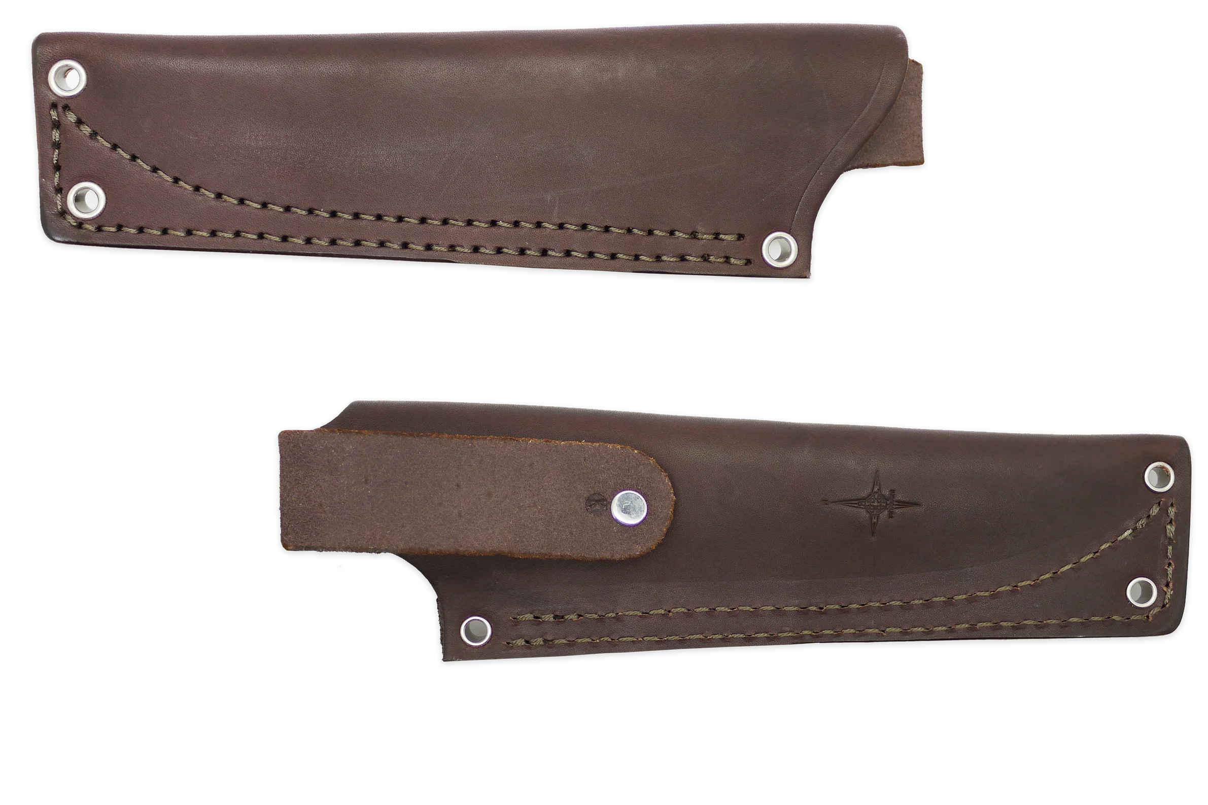 "K" Leather HIP Sheath for AK 4.5, Brown, LH, WITHOUT Firesteel Loop