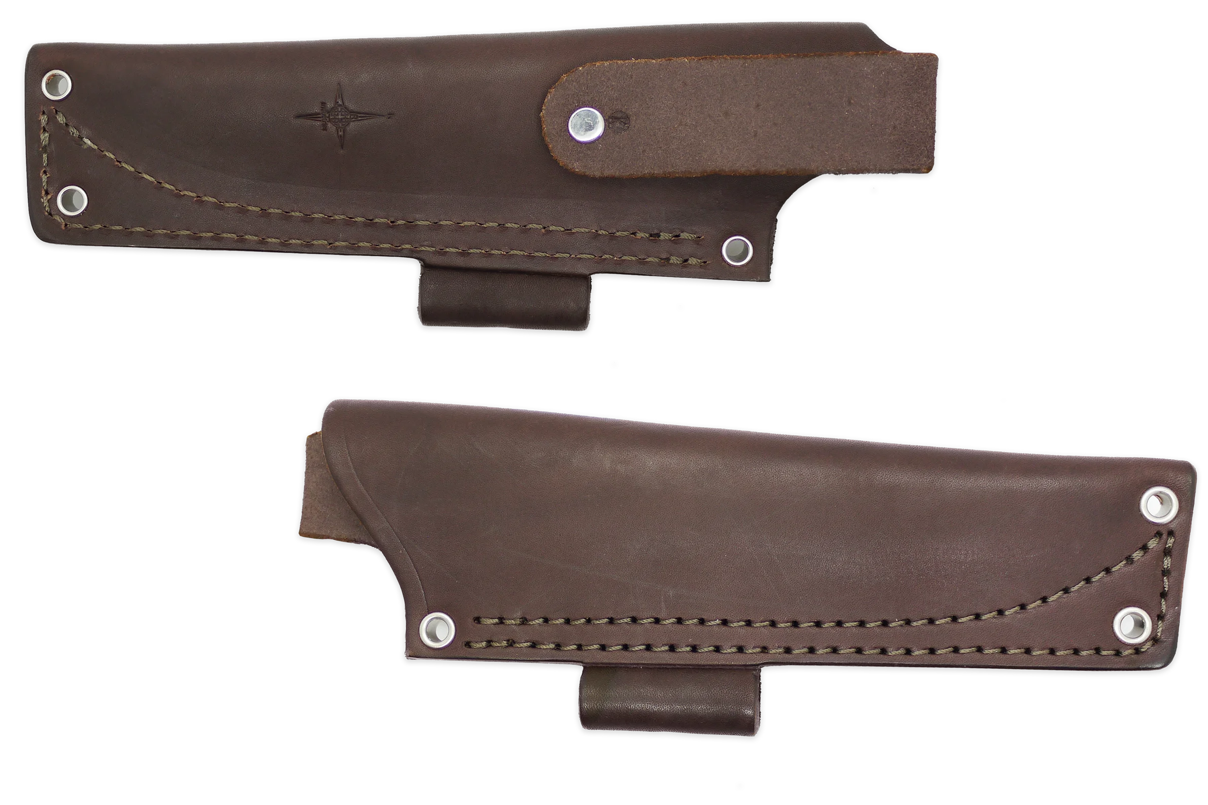 "K" Leather HIP Sheath for AK 4.5, Brown, RH, Firesteel Loop