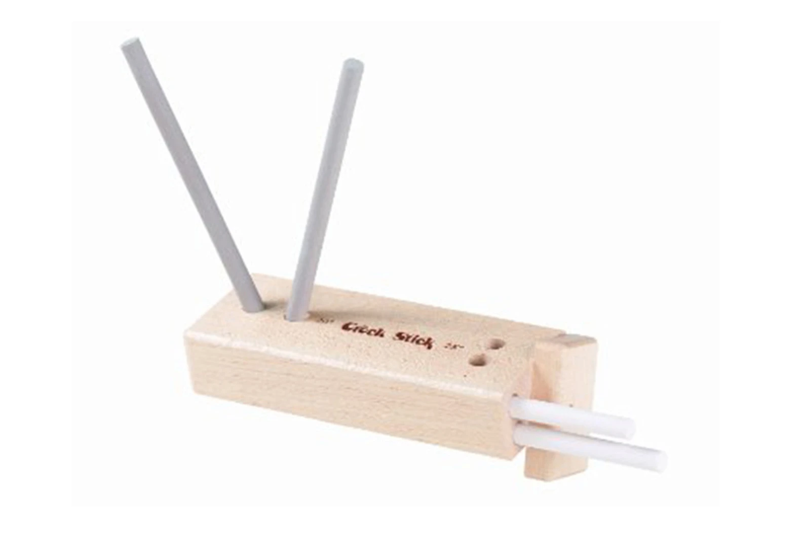 Lansky Sharpeners: LS33 - 4 Rod Alumina Ceramic Turnbox Knife Sharpener with 6" Wood Base - Medium & Fine Grit