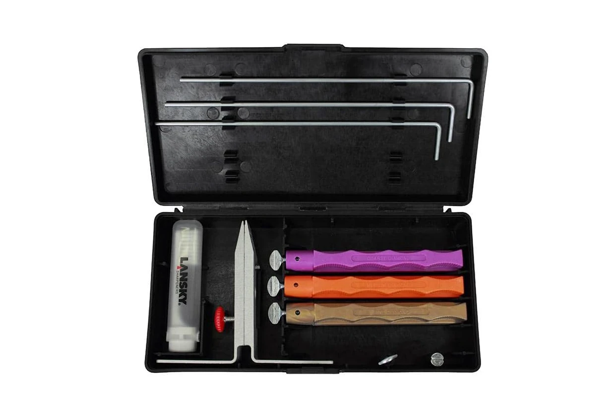Lansky Sharpeners: LK3DM 3 Stone Standard DIAMOND Sharpening System / Knife Sharpener